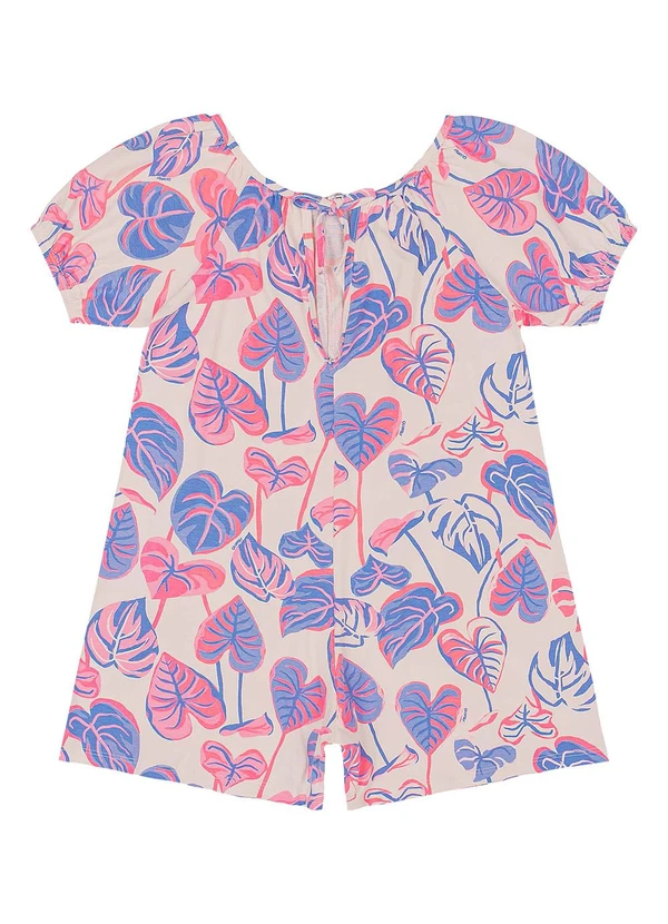 Quimby - Macaquinho Estampado Menina Roxo 3