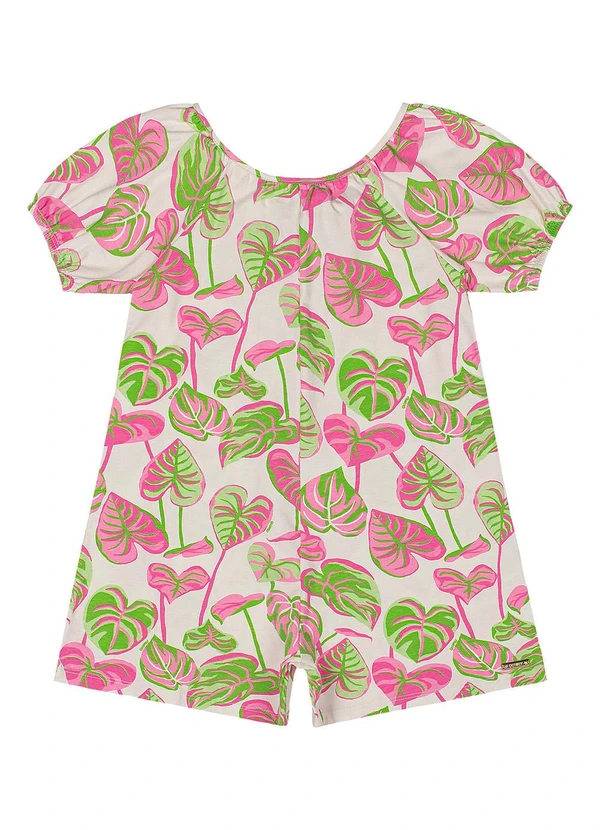 Quimby - Macaquinho Estampado Menina Verde 4