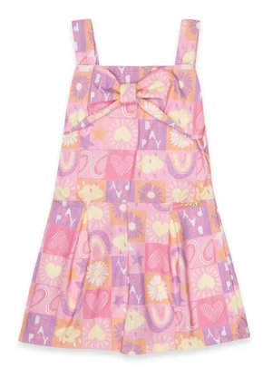 Outlet - Macaquinho Estampado Rosa - OUTLET