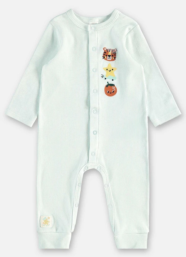 Up Baby - Macaquinho Estampado Unissex Bebê Azul 2