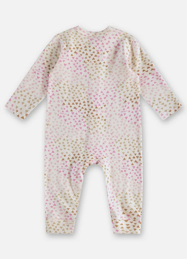 Up Baby - Macaquinho Estampado Unissex Bebê Rosa 3