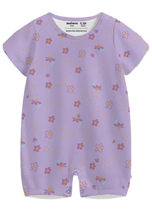 Malwee Kids - Macaquinho Floral em Malha Lilás - MALWEE KIDS
