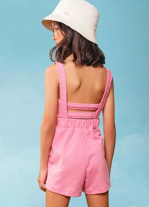 Bugbee - Macaquinho Infantil Fashion Rosa - BUGBEE