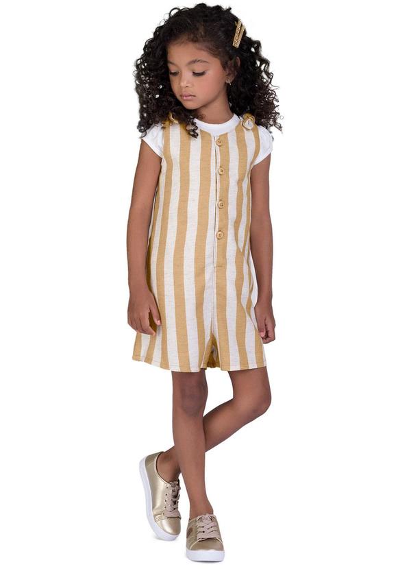 Milon - Macaquinho Infantil Menina Caramelo