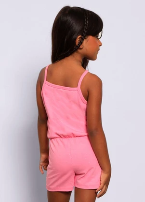 Torra - Macaquinho Infantil Glitter Arco Íris Rosa - TORRA