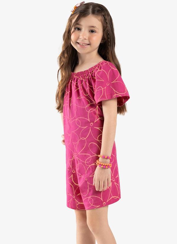 Rovi Kids - Macaquinho Infantil Meia Malha Rosa 4