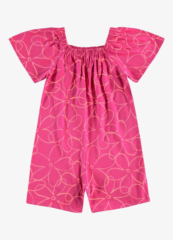 Rovi Kids - Macaquinho Infantil Meia Malha Rosa 5
