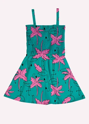 Kyly - Macaquinho Infantil Menina em Algodão Verde - KYLY