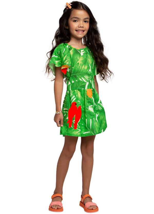 Nanai - Macaquinho Infantil Menina Verde