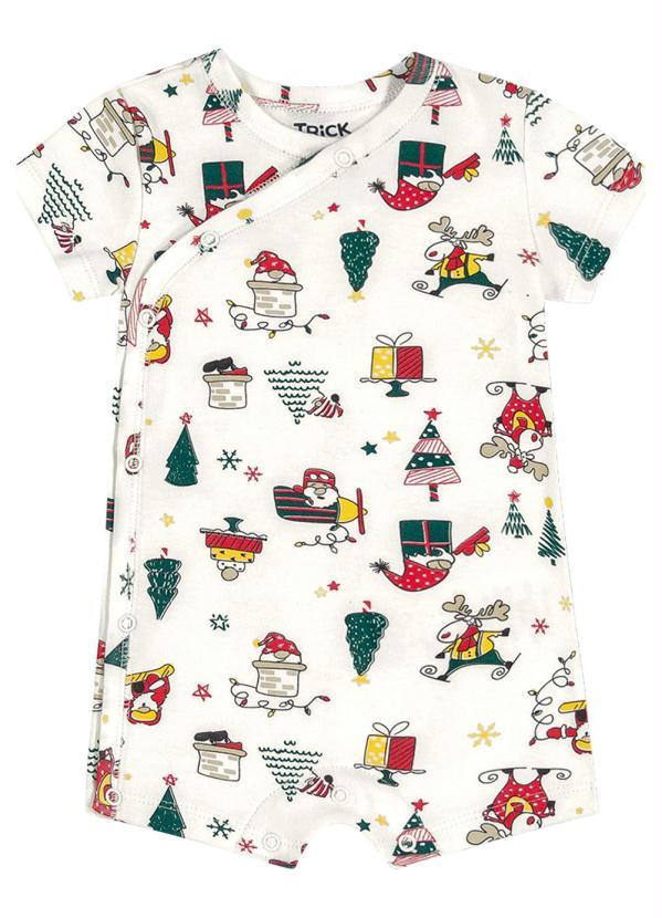 Trick Nick - Macaquinho Infantil Natal Bege
