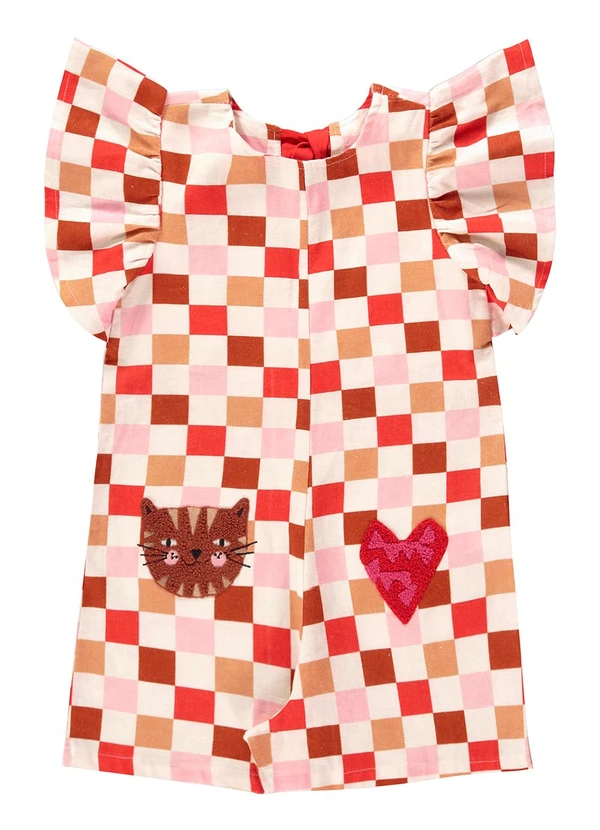 Três e Já - Macaquinho Infantil Viscolinho Bege 3