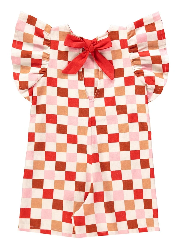 Três e Já - Macaquinho Infantil Viscolinho Bege 4