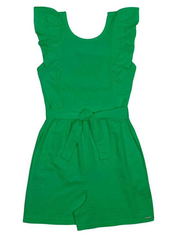 Alakazoo - Macaquinho Menina em Malha Texturizada Verde