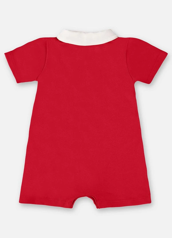 Up Baby - Macaquinho Natalino Unissex Bebê Vermelho 3