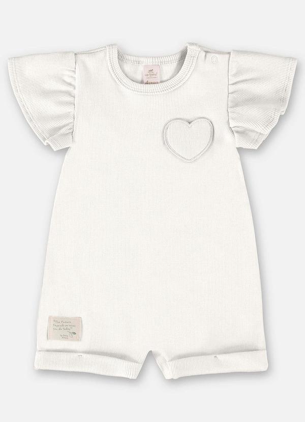 Up Baby - Macaquinho Nature para Bebê Menina Bege