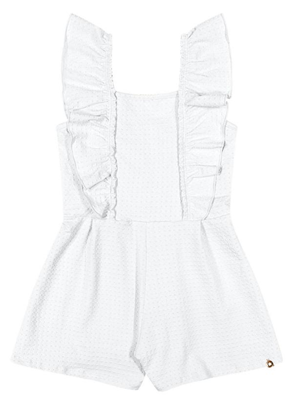 Alenice - Macaquinho Nice Season Menina Branco 2