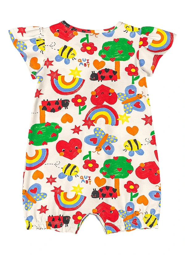 Quimby - Macaquinho para Bebê em Cotton Branco 2