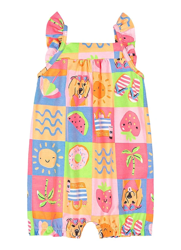 Quimby - Macaquinho para Bebê em Cotton Estampado 2