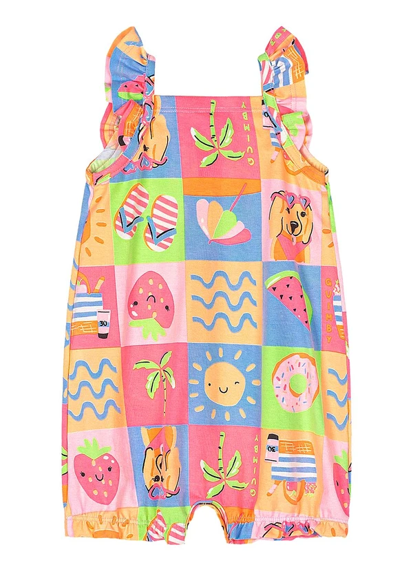 Quimby - Macaquinho para Bebê em Cotton Estampado 3