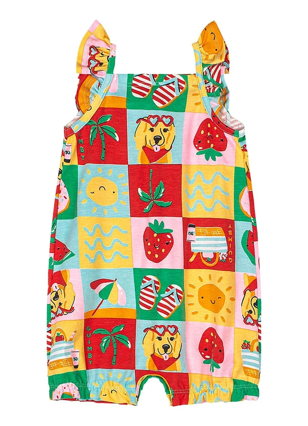 Quimby - Macaquinho para Bebê em Cotton Estampado 2