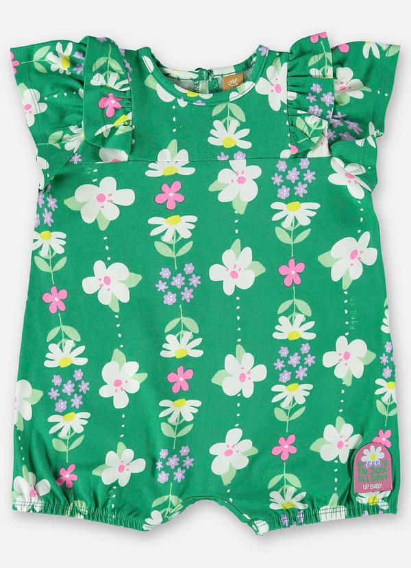 Up Baby - Macaquinho para Bebê em Cotton Verde