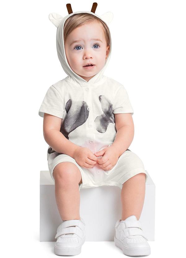 Quimby - Macaquinho para Bebê Menina Bege