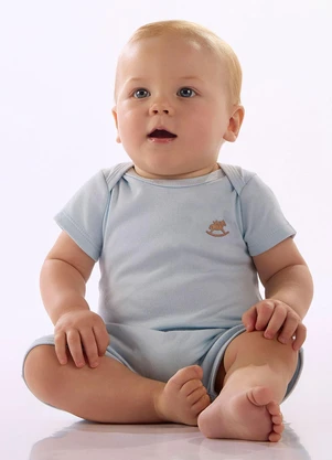 Up Baby - Macaquinho para Bebê Unissex Azul - UP BABY