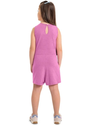 Gloss - Macaquinho Regata Infantil Rosa - GLOSS