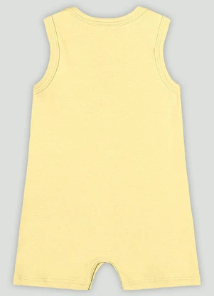 Macaquinho Regata para Bebê Menina Up Baby Amarelo - UP BABY
