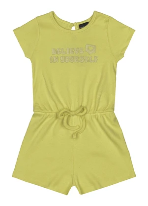 Guloseima - Macaquinho Ribana Canelada Menina Verde - GULOSEIMA