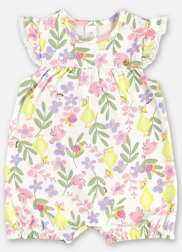 Up Baby - Macaquinho Suedine Bebê Bege 2