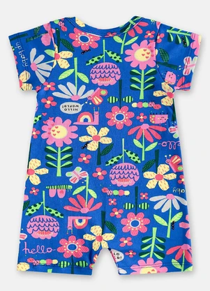 Up Baby - Macaquinho Suedine Essentials Azul - UP BABY