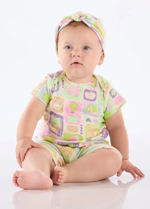 Up Baby - Macaquinho Suedine Essentials Verde - UP BABY