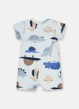 Up Baby - Macaquinho Suedine Estampado - UP BABY