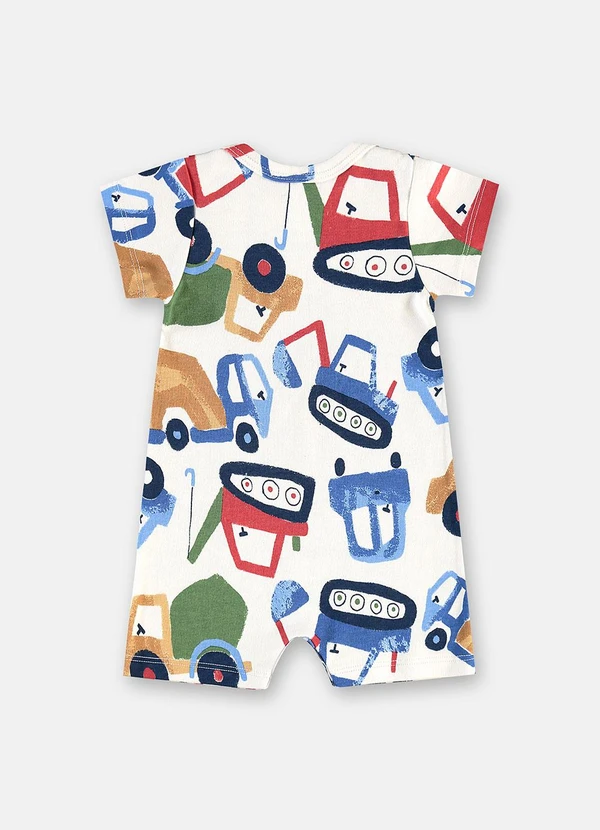Up Baby - Macaquinho Suedine Estampado 2