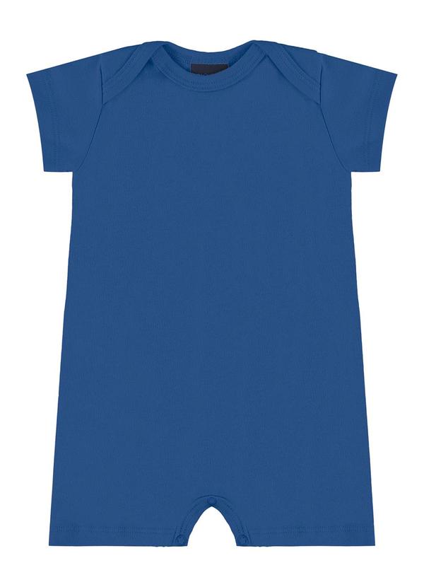 Guloseima - Macaquinho Suedine Unissex Bebê Azul