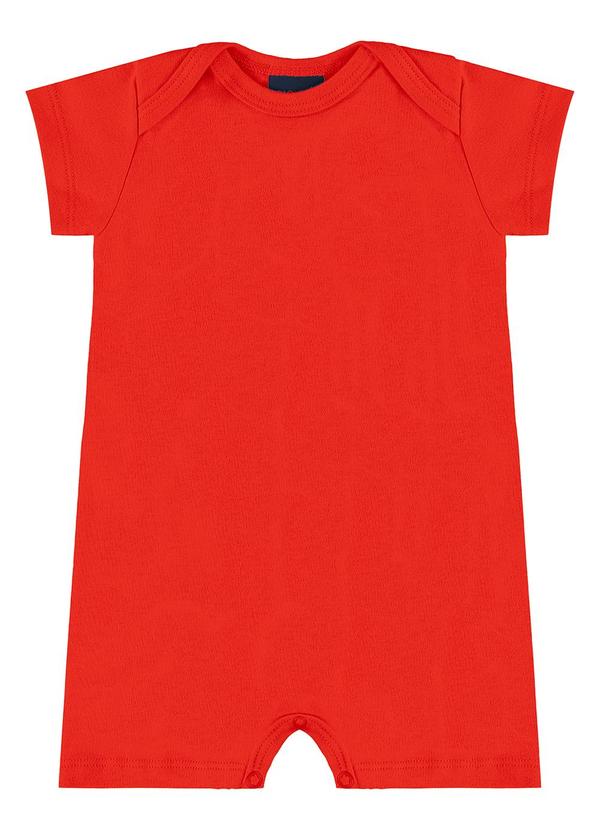 Guloseima - Macaquinho Suedine Unissex Bebê Vermelho