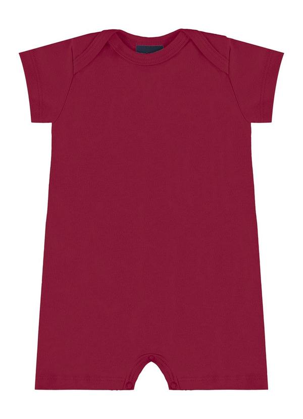 Guloseima - Macaquinho Suedine Unissex Bebê Vermelho