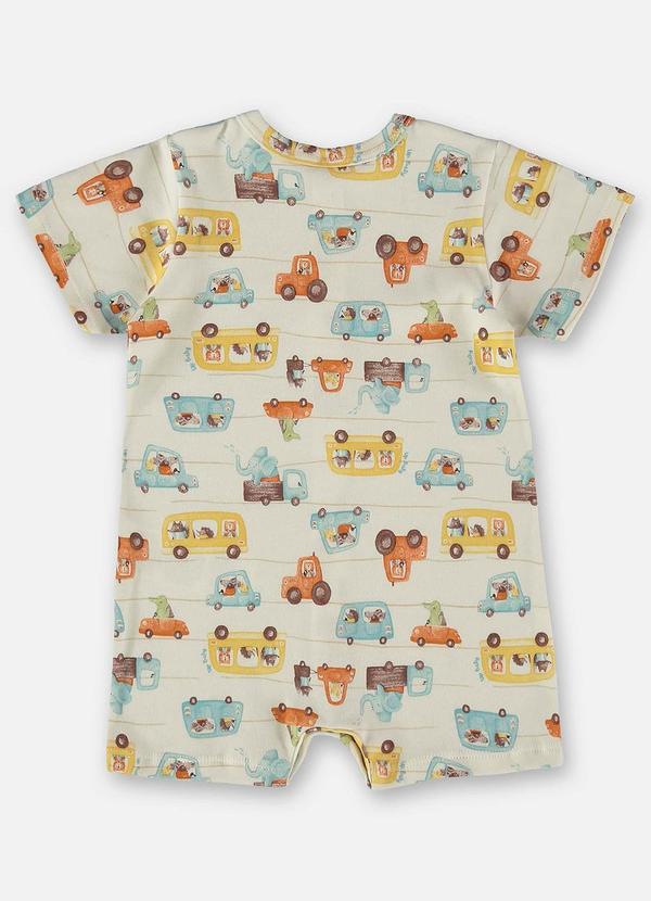 Up Baby - Macaquinho Unissex Bebê em Suedine Bege 2