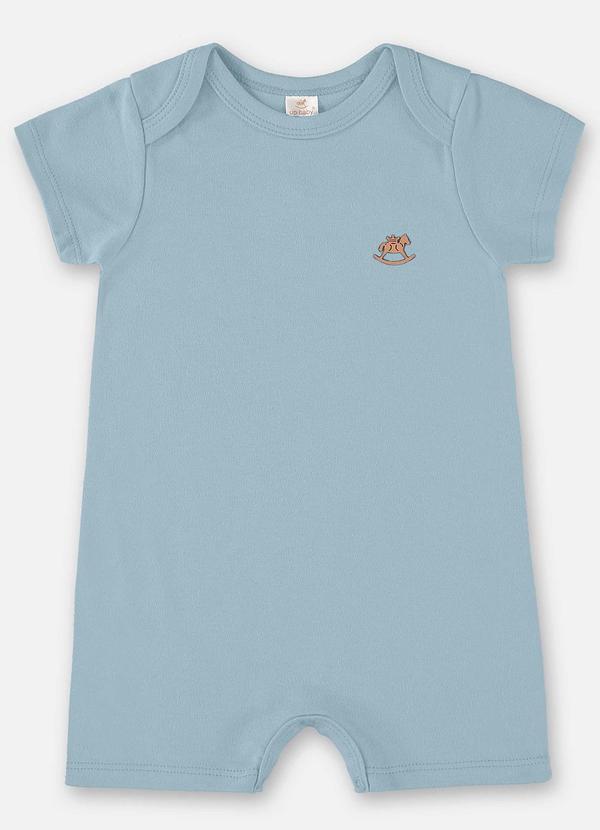 Up Baby - Macaquinho Unissex para Bebê Azul