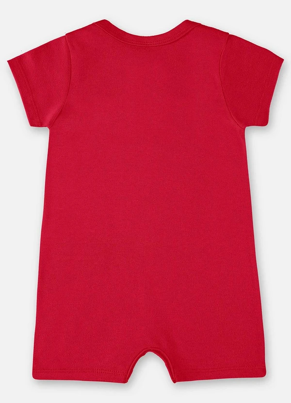 Up Baby - Macaquinho Unissex para Bebê Vermelho 2