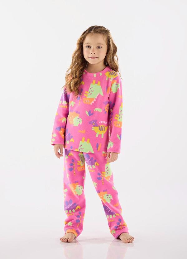 Up Baby - Pijama Unissex em Poliéster Roxo