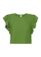 Alakazoo - Blusa Cropped com Mangas Curtas em Malha Rosa - variação: Verde