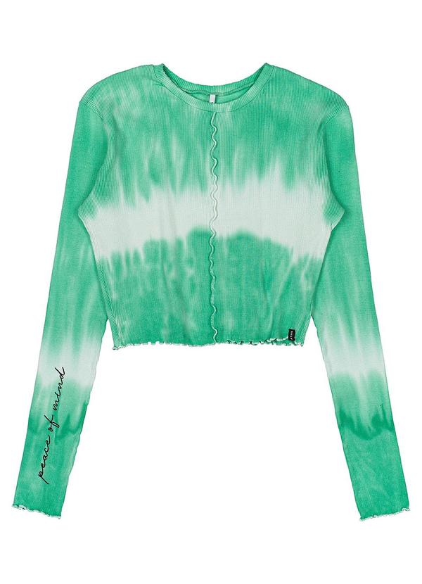 Authoria - Blusa de Ribana Tie Dye Verde