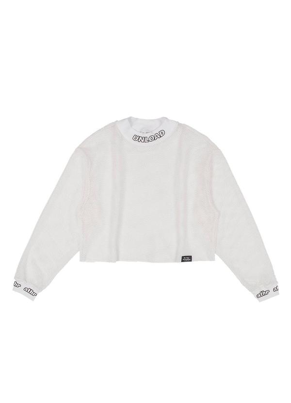 Authoria - Blusa de Tela Branco com Gola Alta Branco 3