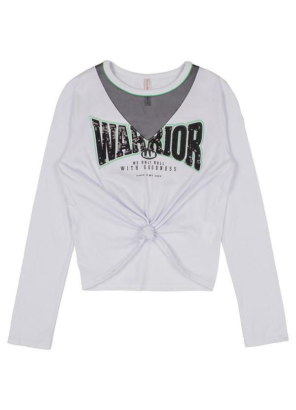 I Am - Blusa Feminino com Tule Branco