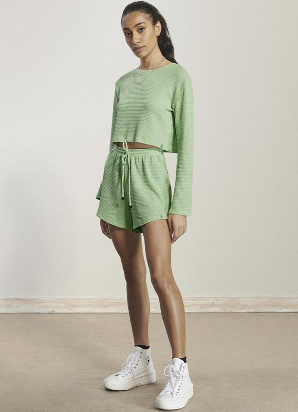 Authoria - Blusa Feminino de Manga Longa Verde 2