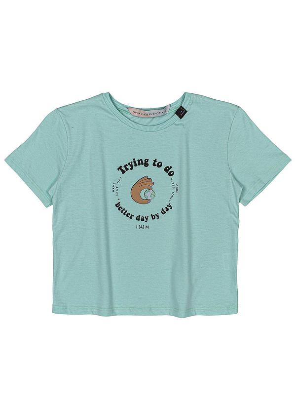 I Am - Blusa Feminino Estampada Azul