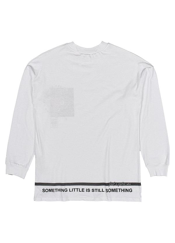 I Am - Blusa Feminino Flower Alongada Branco 4