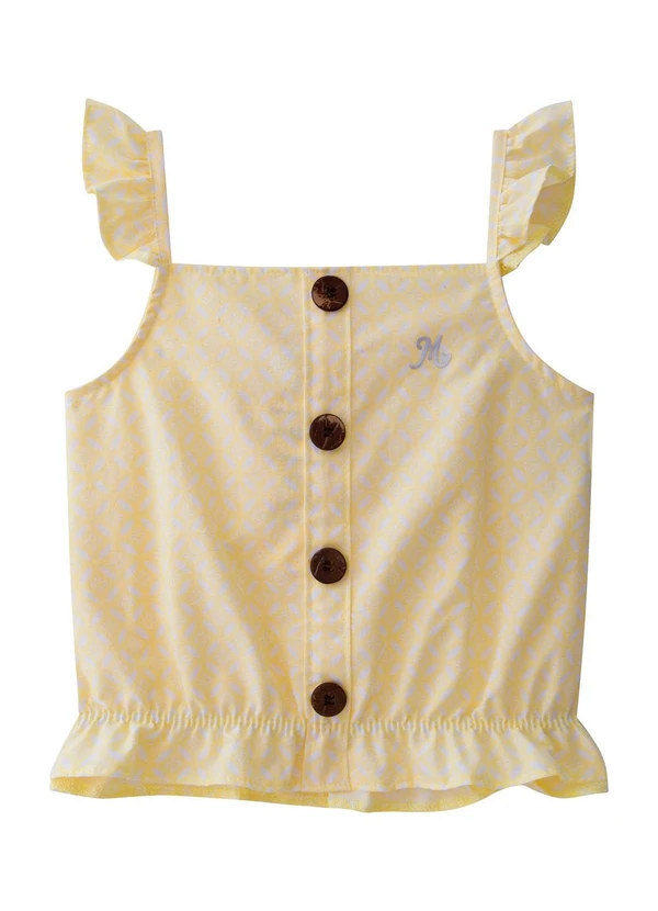 Milon - Blusa Infantil Menina Amarelo